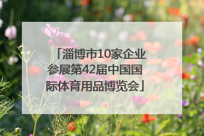 淄博市10家企业参展第42届中国国际体育用品博览会