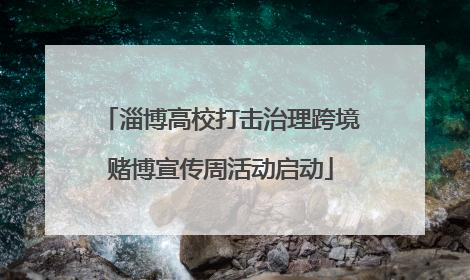淄博高校打击治理跨境赌博宣传周活动启动