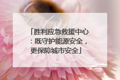 胜利应急救援中心：既守护能源安全，更保障城市安全