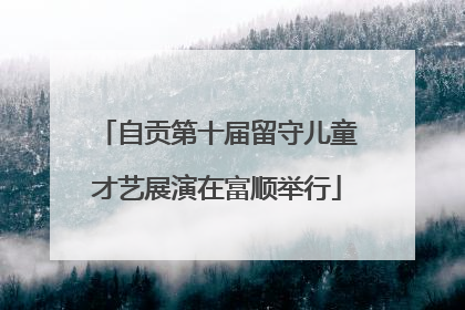 自贡第十届留守儿童才艺展演在富顺举行