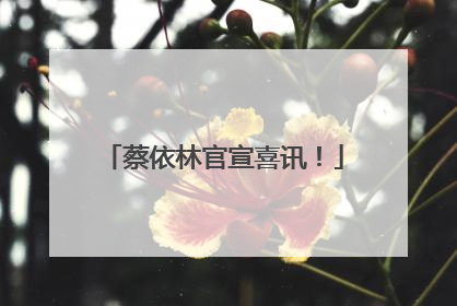 蔡依林官宣喜讯！