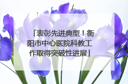 表彰先进典型！衡阳市中心医院科教工作取得突破性进展