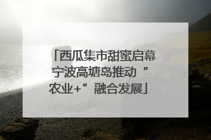 西瓜集市甜蜜启幕 宁波高塘岛推动“农业+”融合发展
