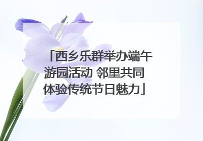 西乡乐群举办端午游园活动 邻里共同体验传统节日魅力