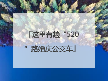 这里有趟“520”路婚庆公交车