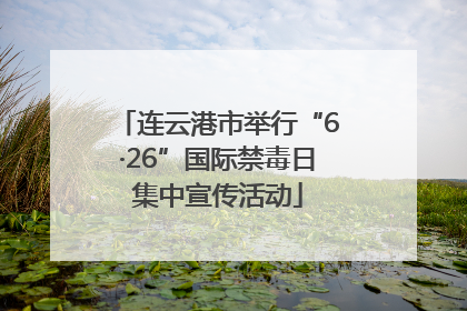 连云港市举行“6·26”国际禁毒日集中宣传活动