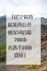 辽宁省首届龙舟公开赛浑河启幕 700余名选手同场竞技