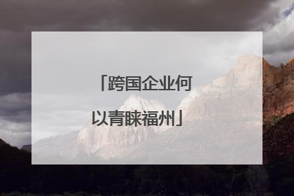 跨国企业何以青睐福州