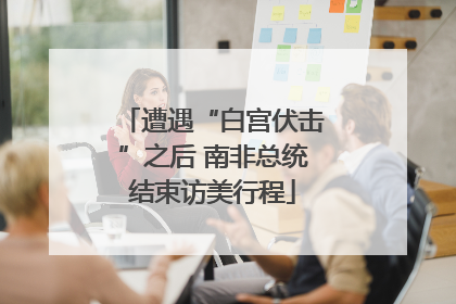 遭遇“白宫伏击”之后 南非总统结束访美行程