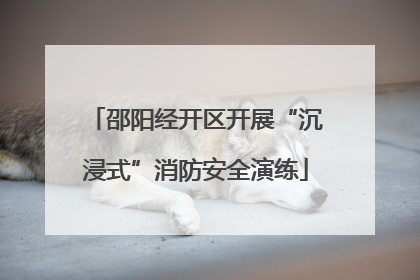 邵阳经开区开展“沉浸式”消防安全演练
