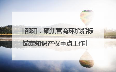 邵阳：聚焦营商环境指标 锚定知识产权重点工作