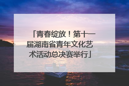 青春绽放！第十一届湖南省青年文化艺术活动总决赛举行