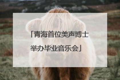 青海首位美声博士举办毕业音乐会