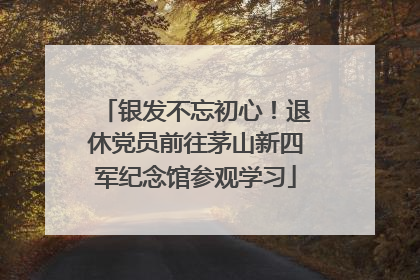 银发不忘初心！退休党员前往茅山新四军纪念馆参观学习