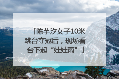 陈芋汐女子10米跳台夺冠后，现场看台下起“娃娃雨”