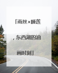 雨丝×睡莲，东西湖的油画时刻