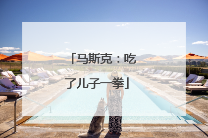 马斯克：吃了儿子一拳