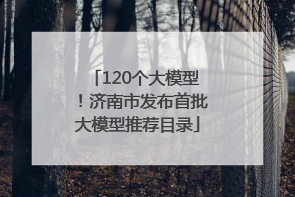 120个大模型！济南市发布首批大模型推荐目录