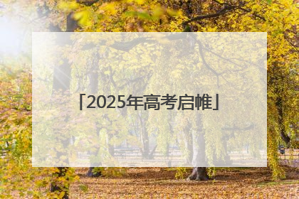 2025年高考启帷