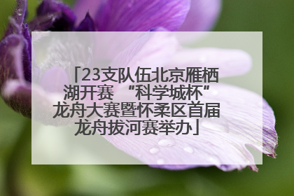 23支队伍北京雁栖湖开赛 “科学城杯”龙舟大赛暨怀柔区首届龙舟拔河赛举办