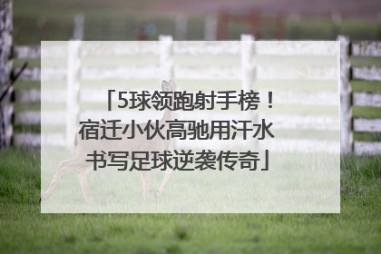 5球领跑射手榜！宿迁小伙高驰用汗水书写足球逆袭传奇