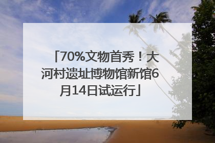 70%文物首秀！大河村遗址博物馆新馆6月14日试运行