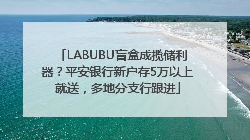 LABUBU盲盒成揽储利器？平安银行新户存5万以上就送，多地分支行跟进